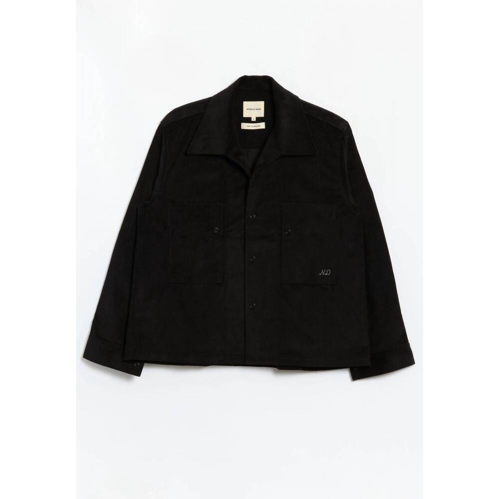 NEW NICHOLAS DALEY men's two pocket shirt in black